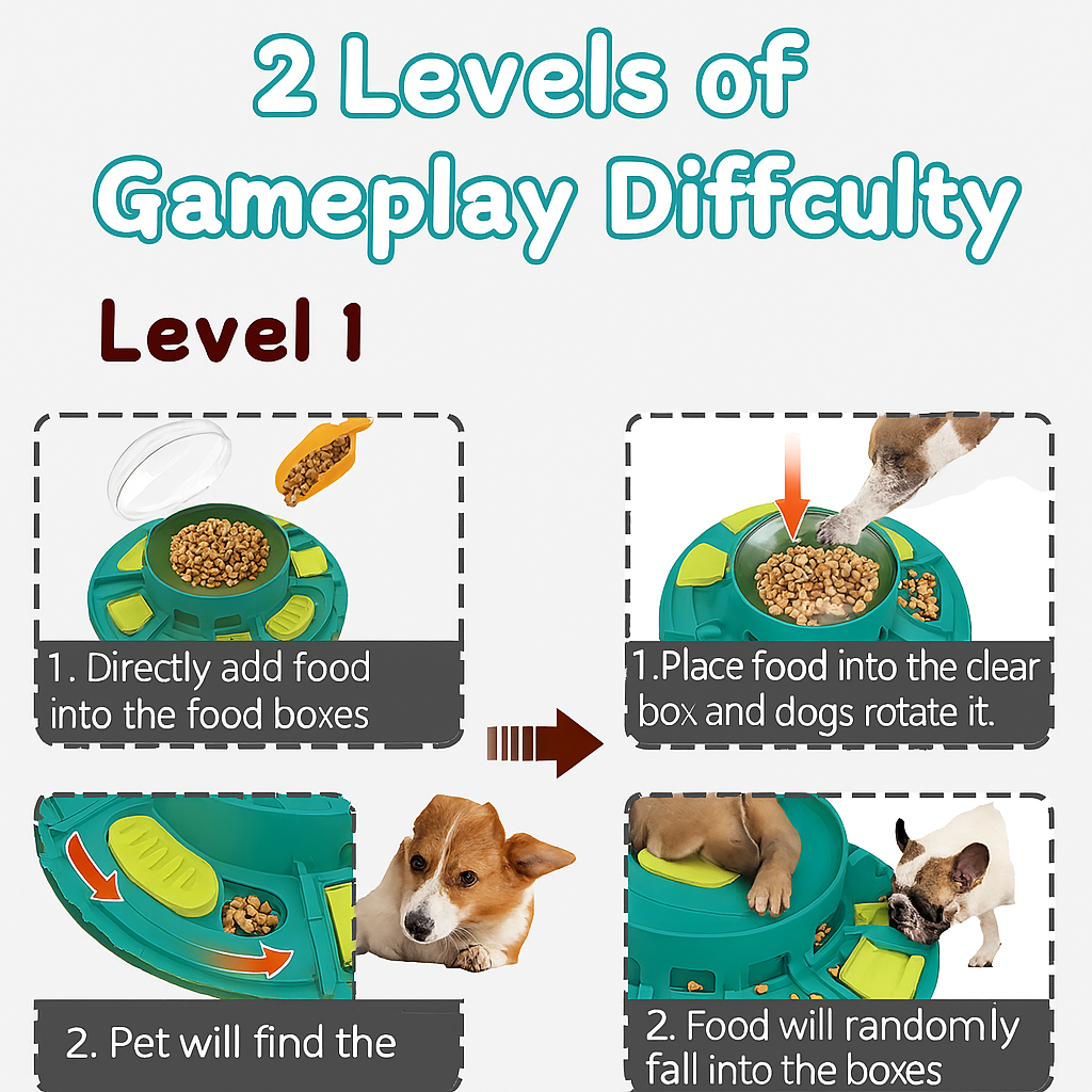 🐶 Dog Puzzle Feeder • Smart Play • Slow Eating • Happy Pup