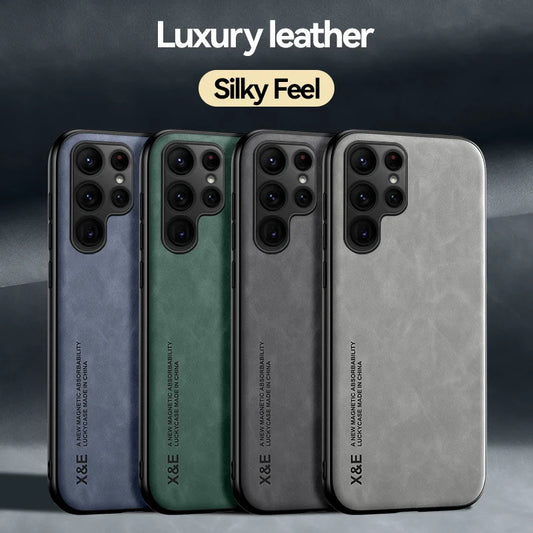 Magnetic Leather Case For Samsung Galaxy