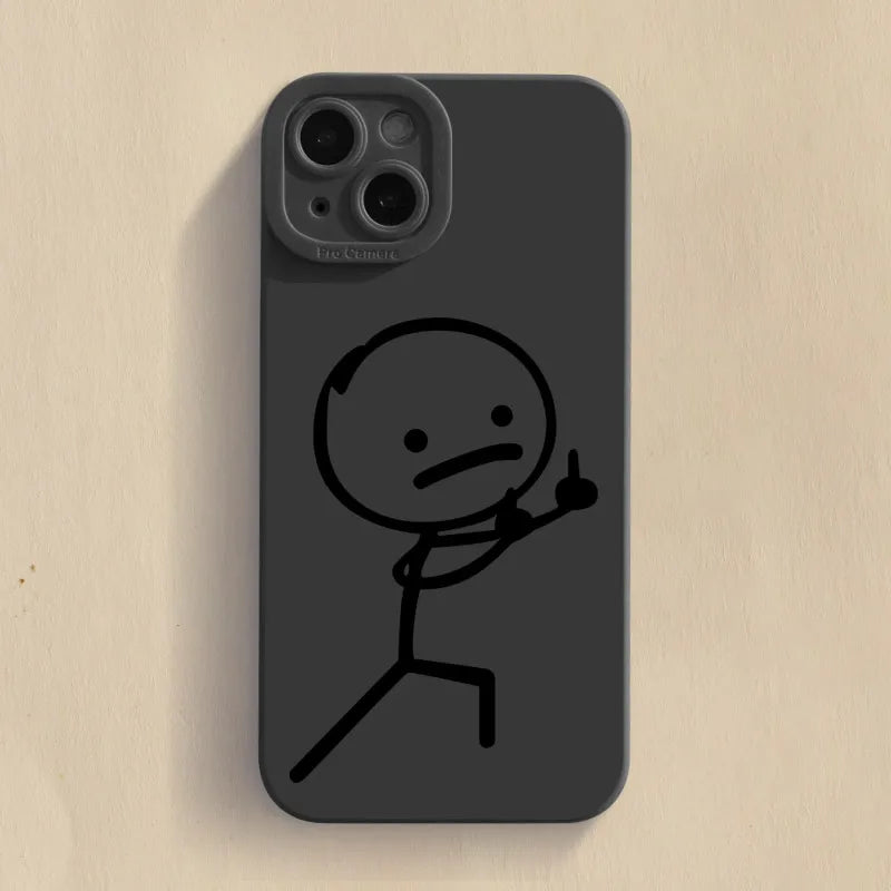 Cartoon Matchman Phone Case For iPhone