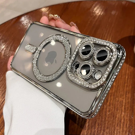 Fashion Glitter Diamond Clear Phone Case For iPhone