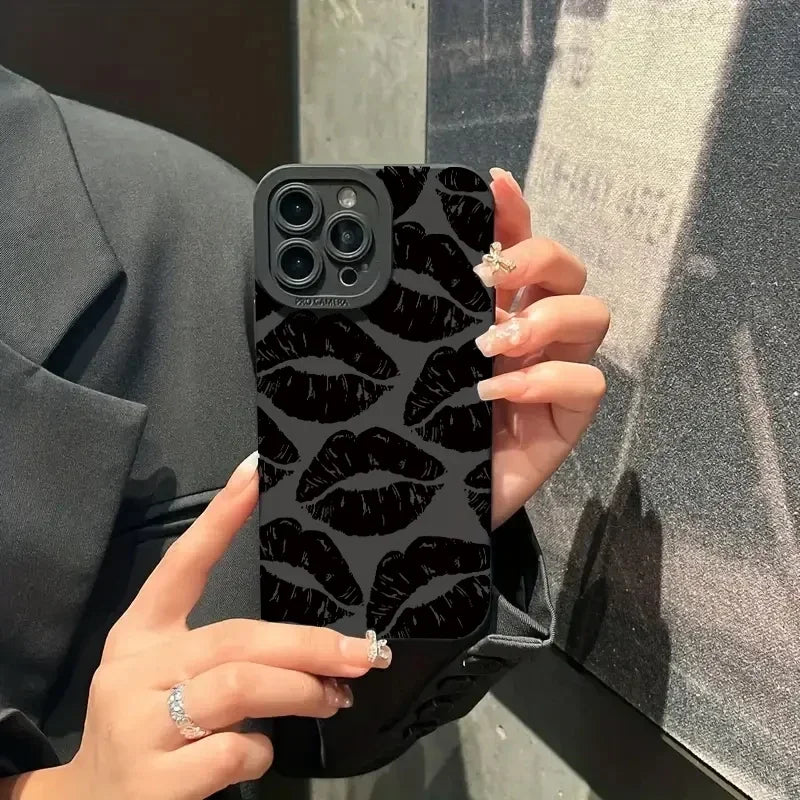 Lip Printed Phone Case For iPhone